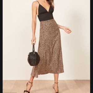 COPY - Reformation Bea Leopard Skirt